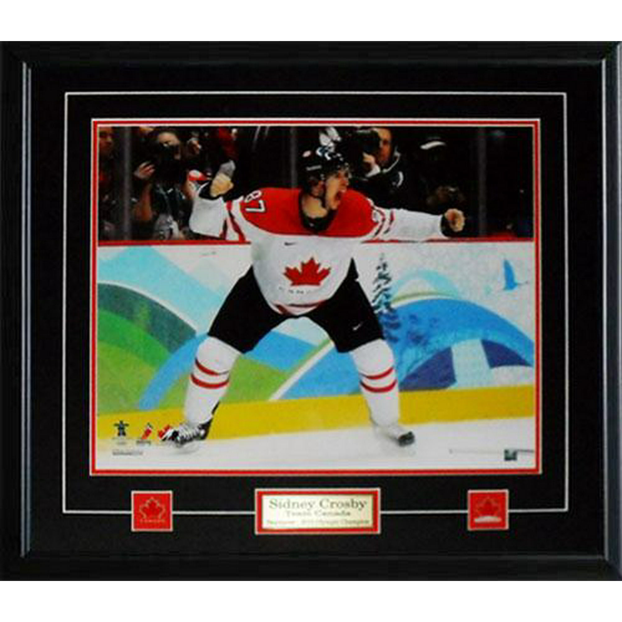 Sidney Crosby 2010 Team Canada Hockey Vancouver Winter Olympics Overtime Goal 16x20 Frame